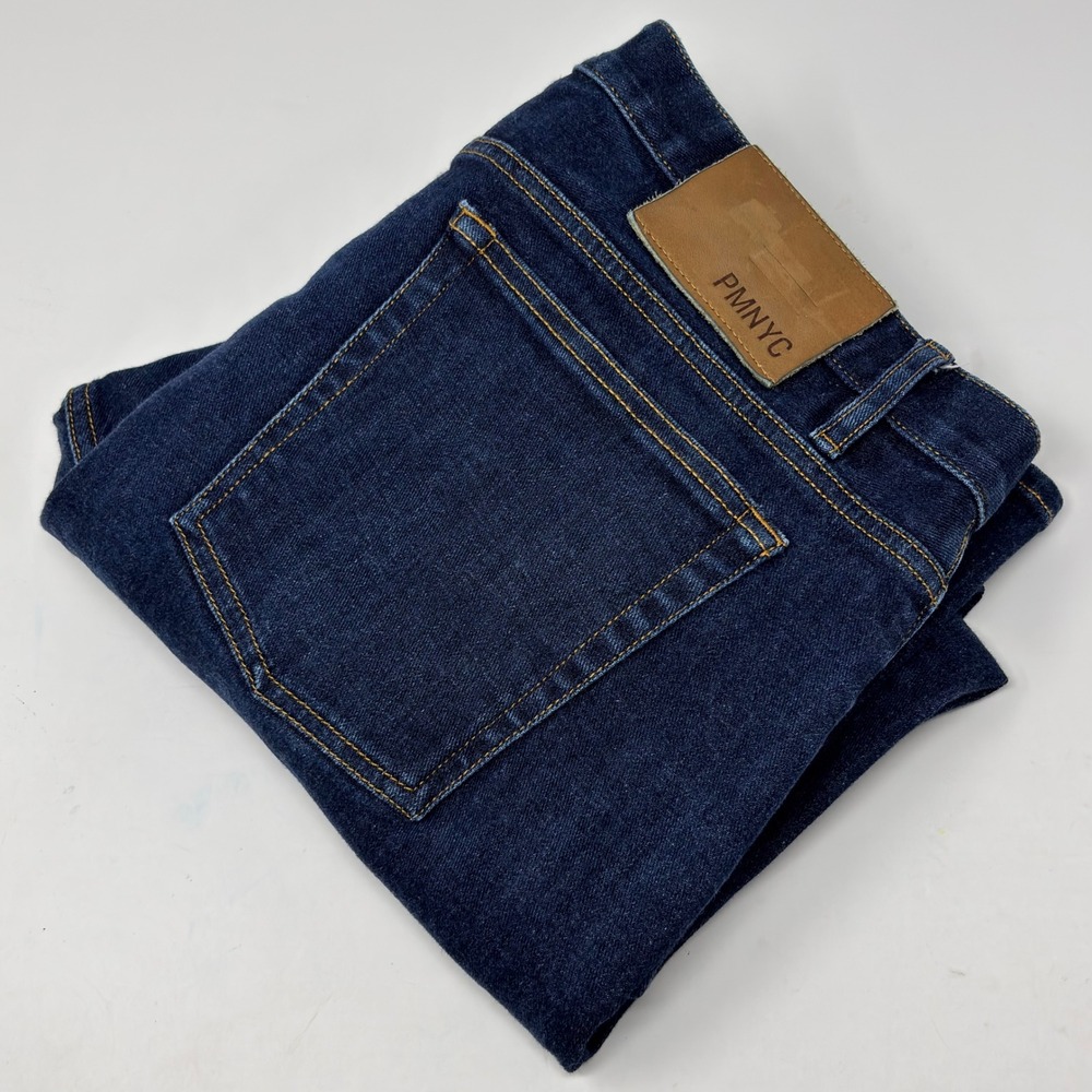 Peter Manning Jeans Mens 35x26 (24 Inseam) Dark Wash Classic Fit Denim Stretch
